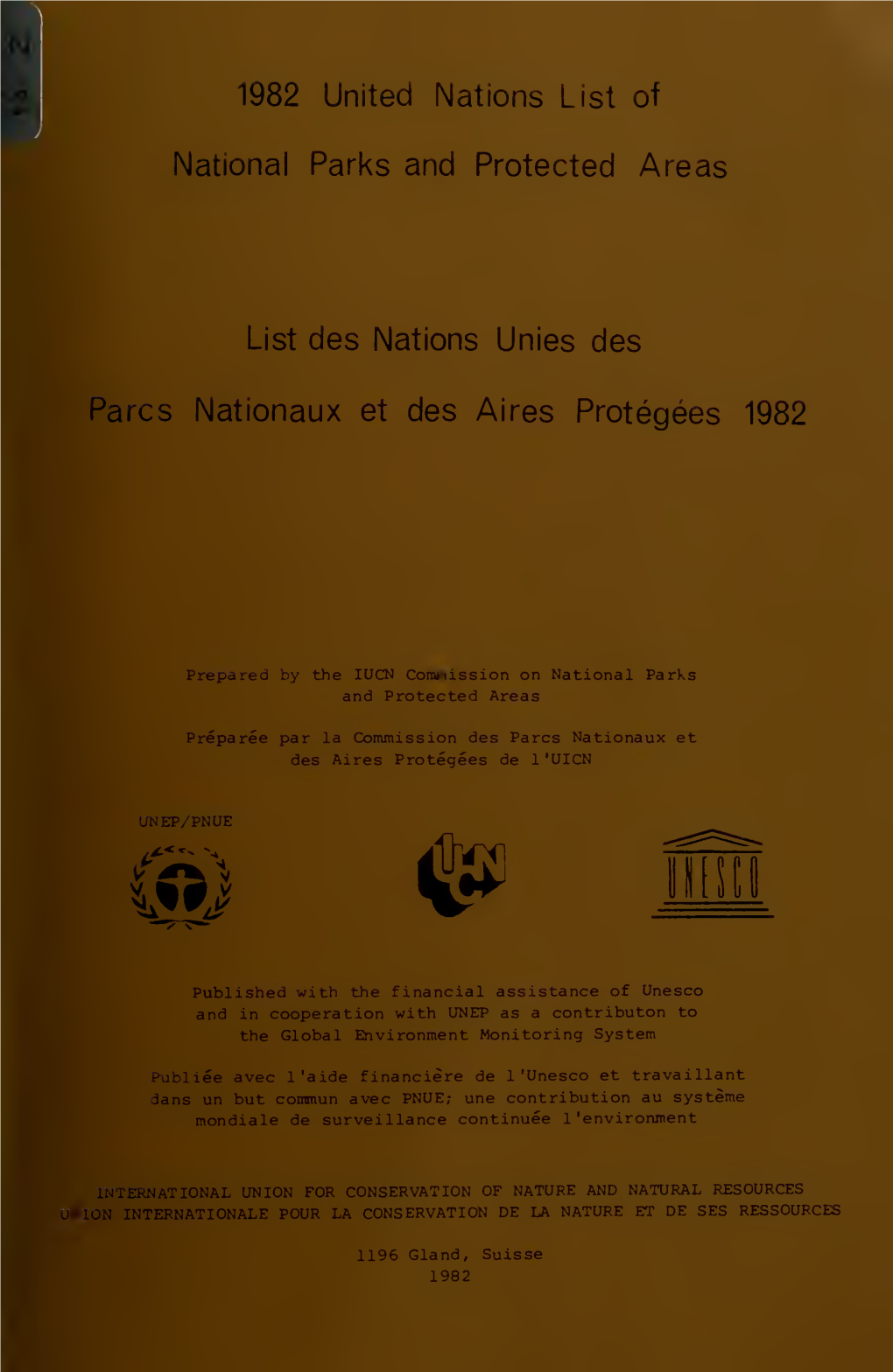 1982 United Nations List of National Parks and Protected