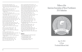 Fellows of the American Association of Nurse Practitioners 2014 Induction