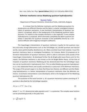 Bohmian Mechanics Versus Madelung Quantum Hydrodynamics