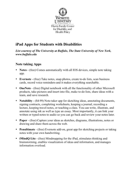 Ipad Apps for Students with Disabilities