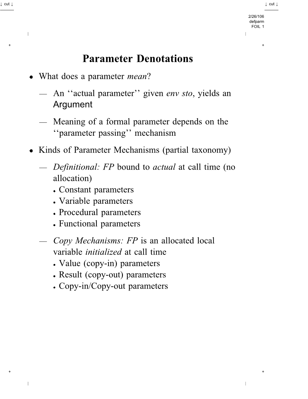 Parameter Denotations 7(Pdf)