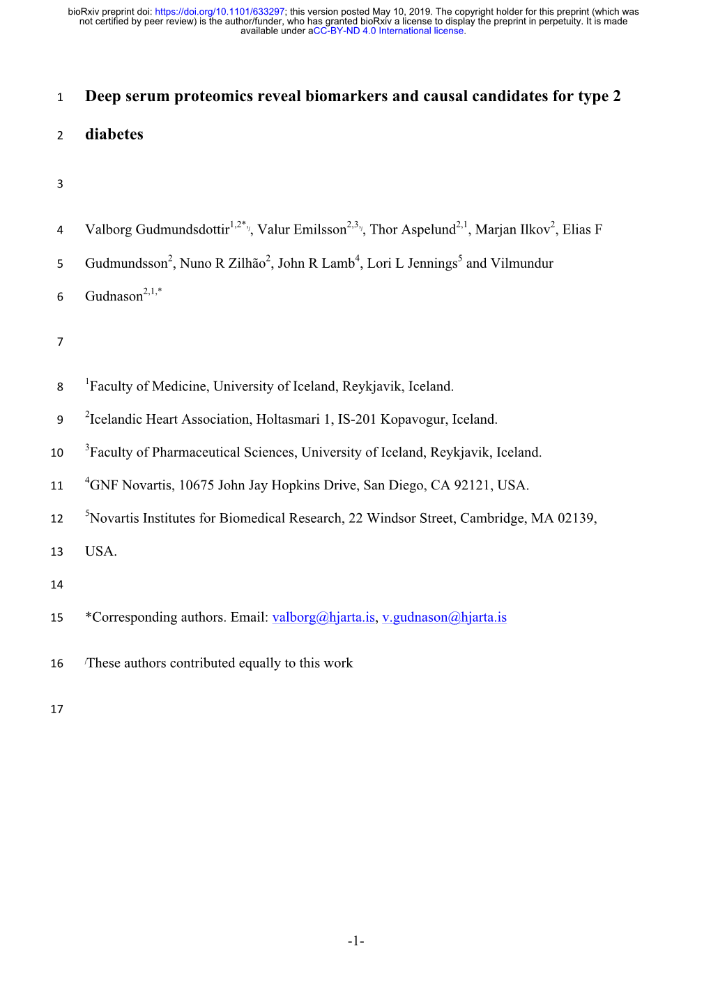 Deep Serum Proteomics Reveal Biomarkers and Causal Candidates for Type 2