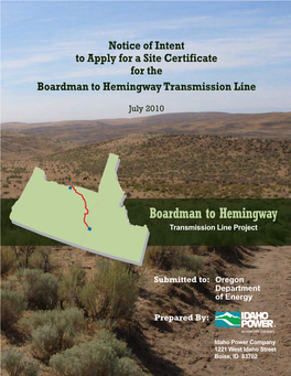 Boardman to Hemingway Transmission Line