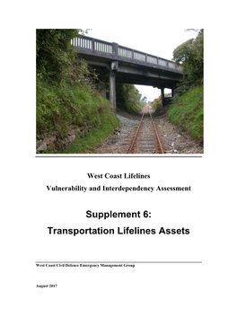 Supplement 6: Transportation Lifelines Assets