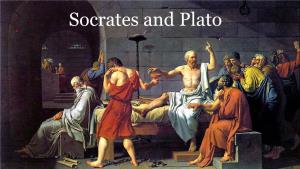 Socrates and Plato Socrates • Ca