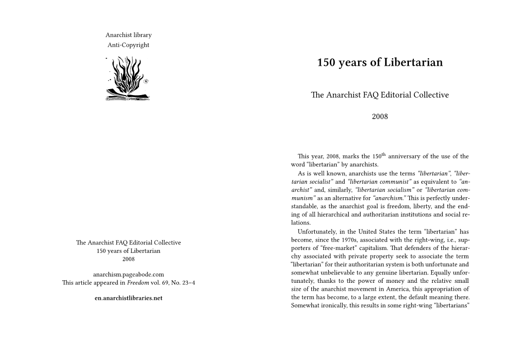 150 Years of Libertarian