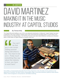 Making It in the Music Industry at Capitol Studios