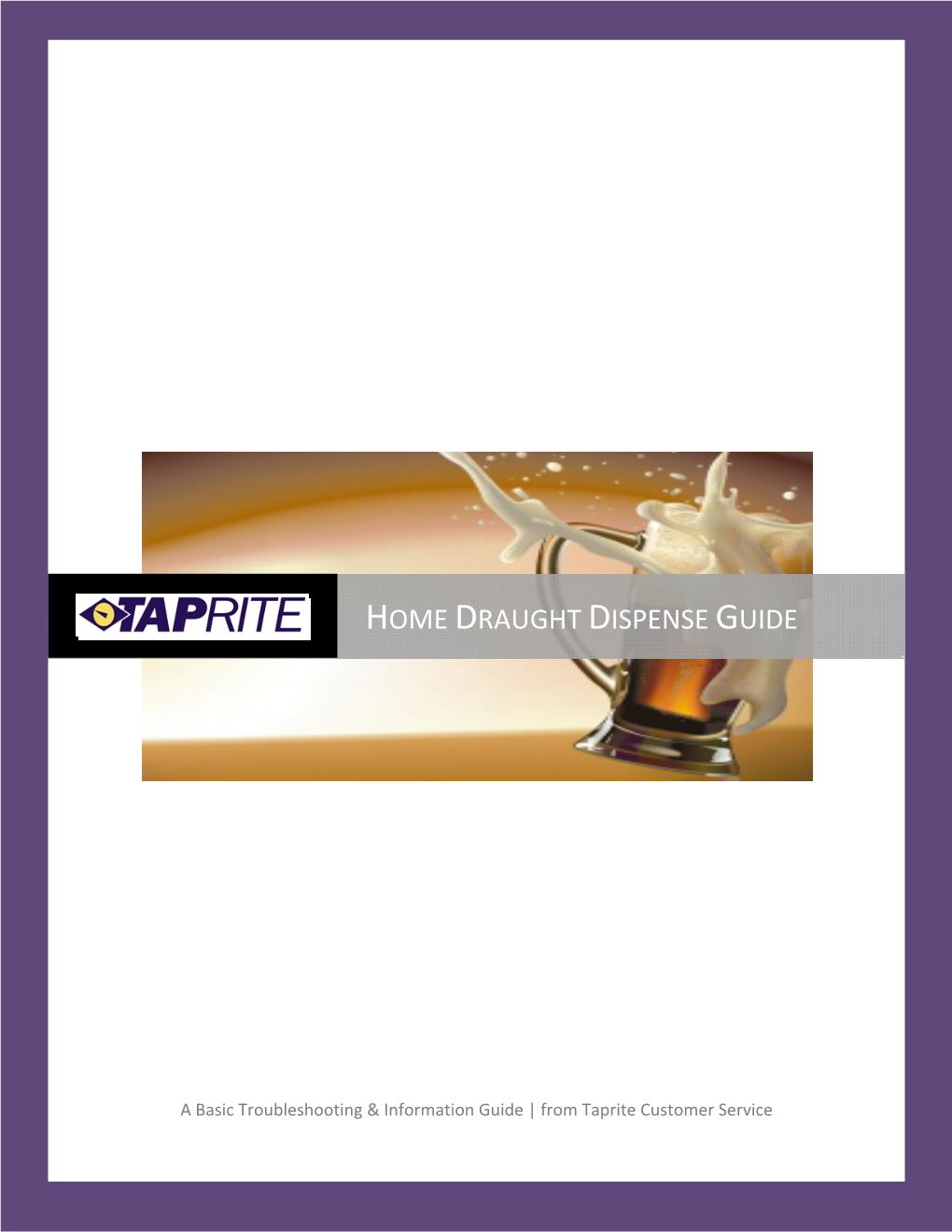Home Draught Dispense Guide