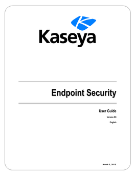 Endpoint Security Module Requirements
