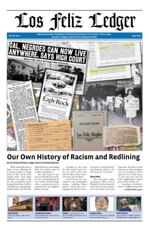 Our Own History of Racism and Redlining by Erin Hickey Pinheiro, Ledger Senior Contributing Writer