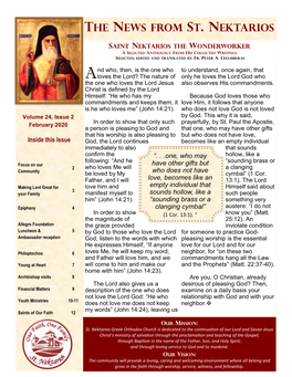 The News from St. Nektarios