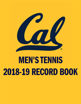 2018 19 Cal Men S Tennis R