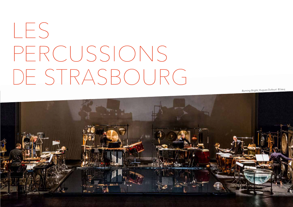 LES PERCUSSIONS DE STRASBOURG Burning Bright, Hugues Dufourt © Keuj HALF A