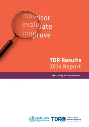 TDR Results 2014 Report