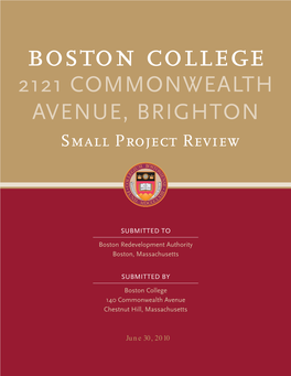 2121 Commonwealth Avenue Small Project Review