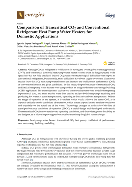 Comparison of Transcritical CO2 and Conventional Refrigerant Heat Pump Water Heaters for Domestic Applications