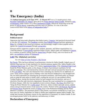 The Emergency (India)