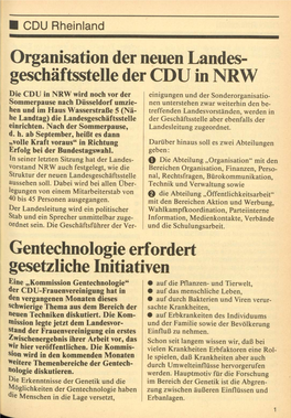 CDU-Rheinland, Union in Deutschland