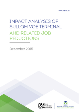 Impact Analysis of Sullom Voe Terminal Report