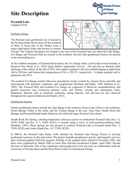 Pyramid Lake (Updated 2014)