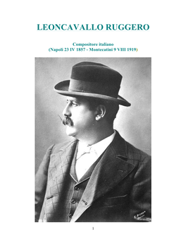 Leoncavallo Ruggero