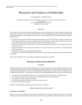 Structure and History of Hellenides