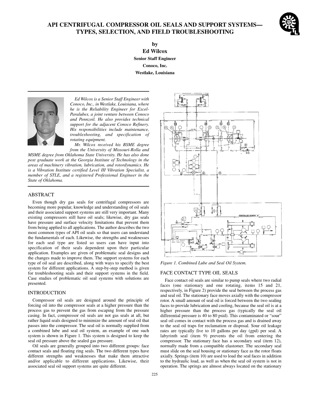 Api Centrifugal Compressor Oil Seals and Support Systems— Types, Selection, and Field Troubleshooting