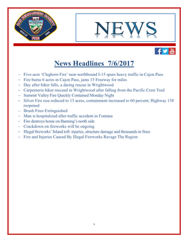 News Headlines 7/6/2017