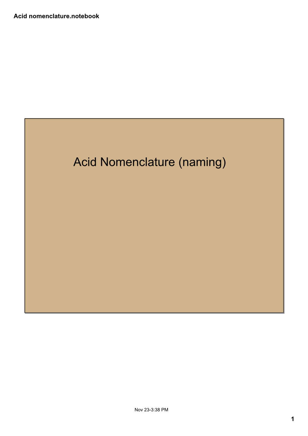 Acid Nomenclature.Notebook