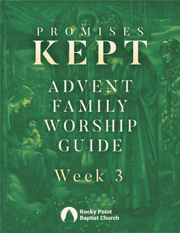 Advent Family Worship Guide, Week 3