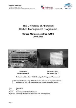 The University of Aberdeen Carbon Management Programme
