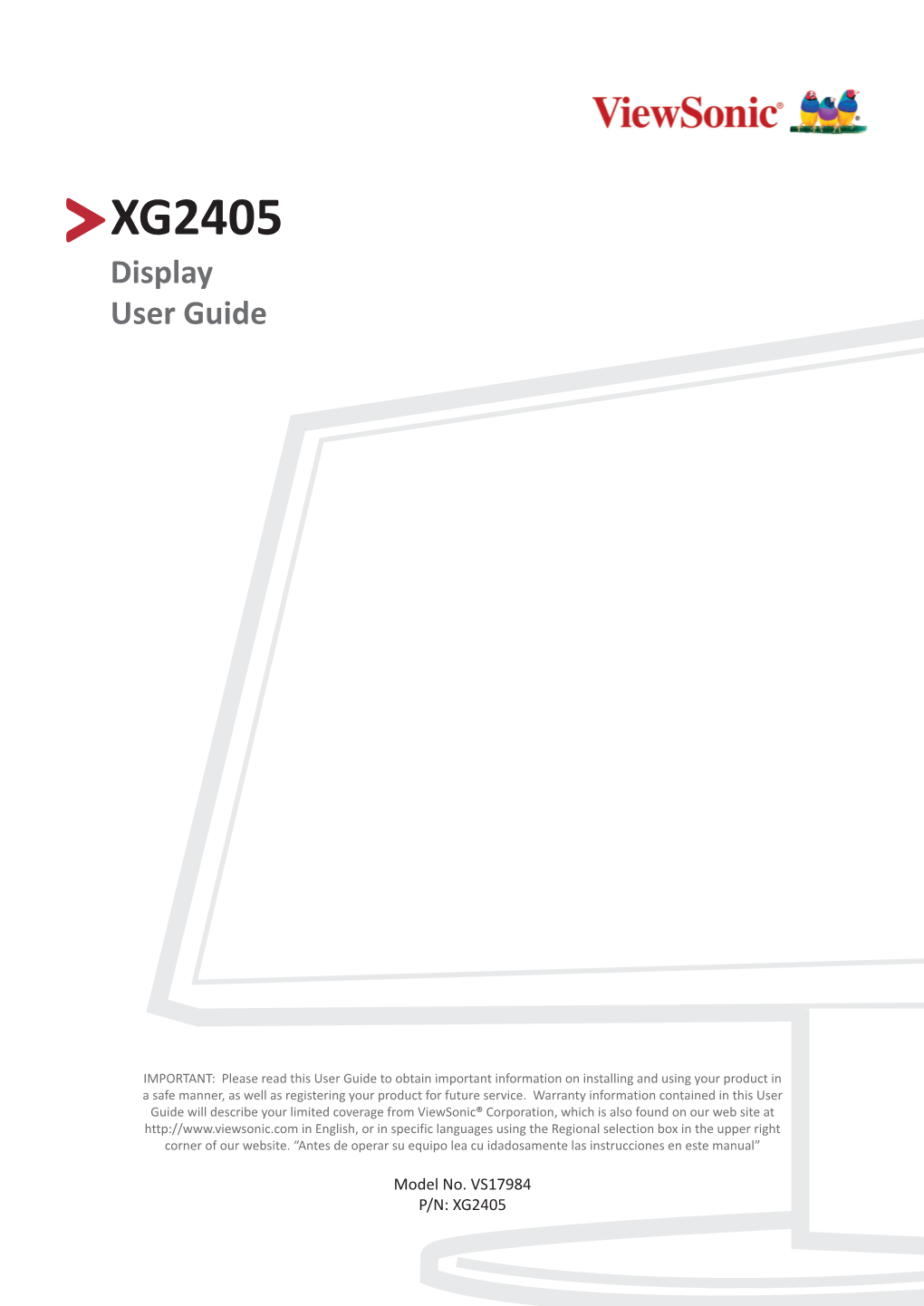 XG2405 Display User Guide