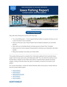July 9 Iowa Fishing Report.Pdf