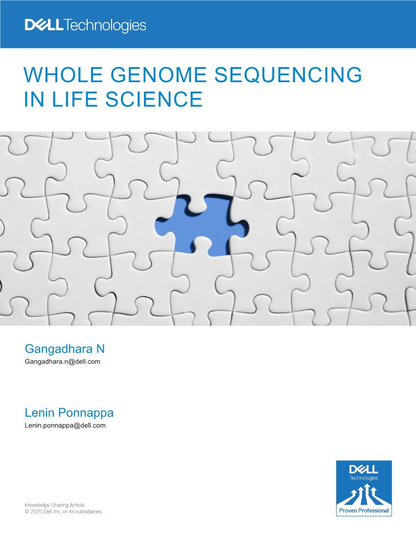 Whole Genome Sequencing in Life Science