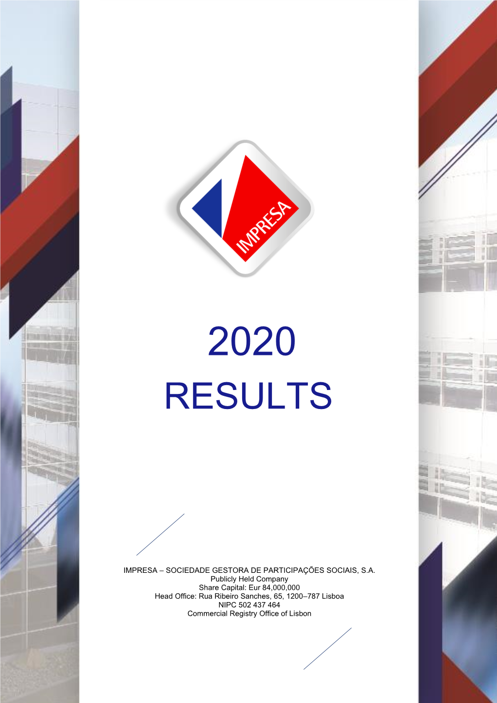 IMPRESA, SGPS, SA Informs on 2020 Results