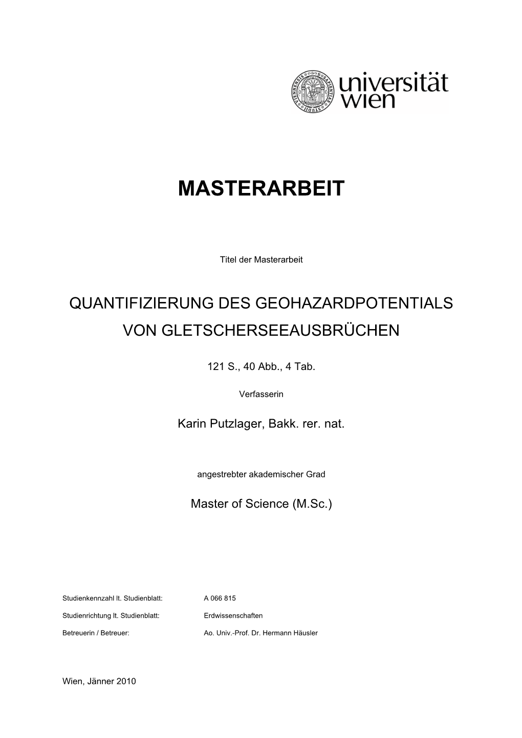 Masterarbeit