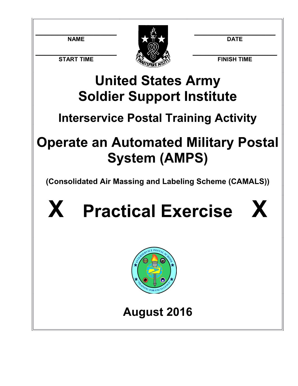 Operate an Automated Military Postal System (AMPS) Database