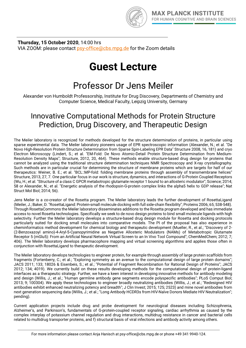 201005 Aushang Guest Lecture Jens Meiler Ohne Zoomdaten