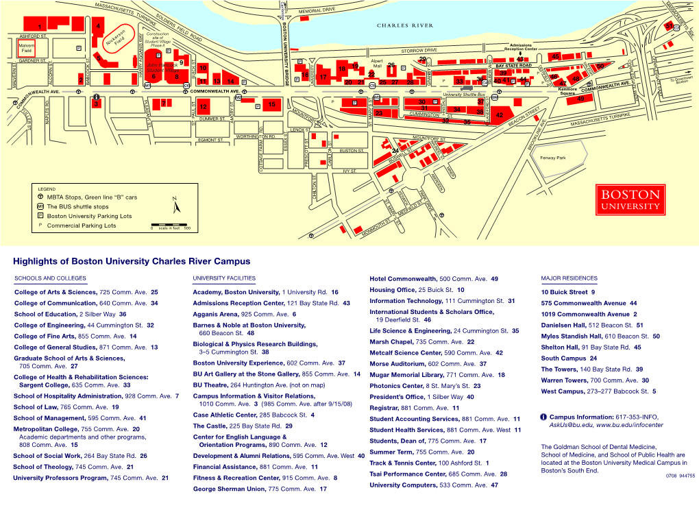 Highlights of Boston University Charles River Campus