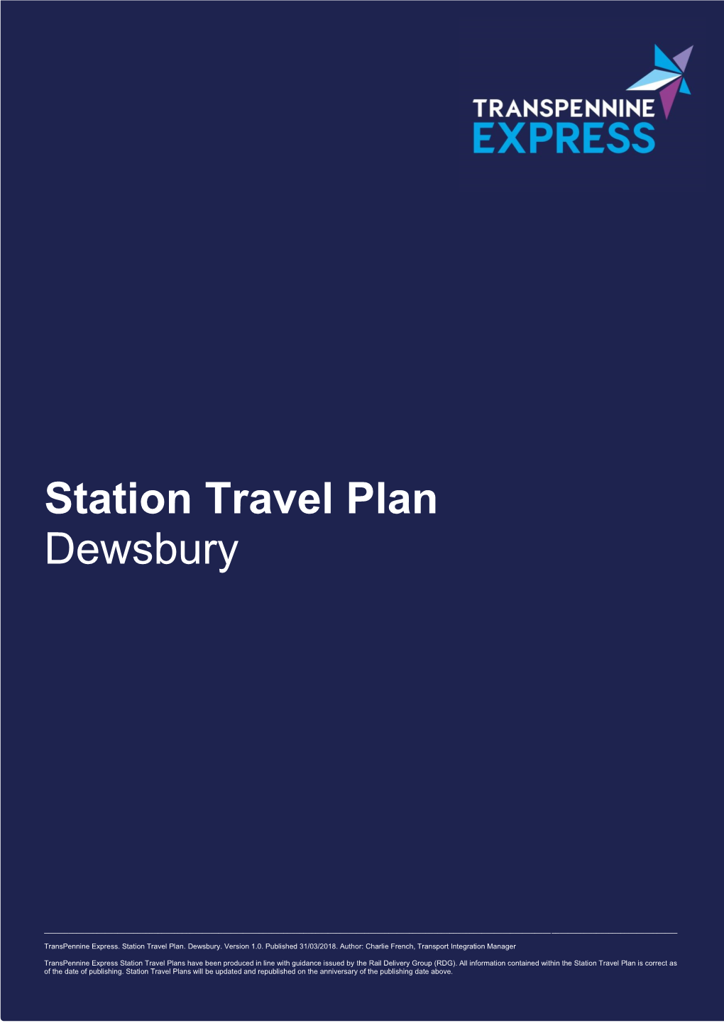 Station Travel Plan Dewsbury