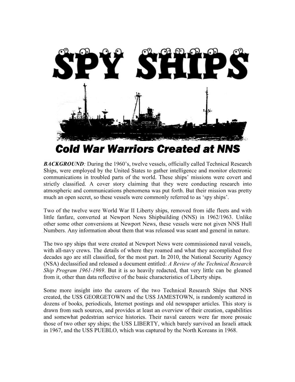 Cold War Warriors Created At