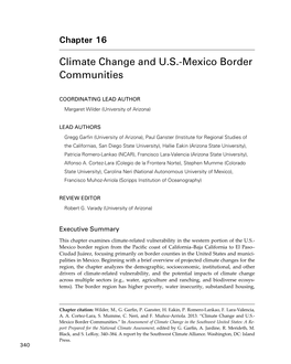Climate Change and U.S.-Mexico Border Communities