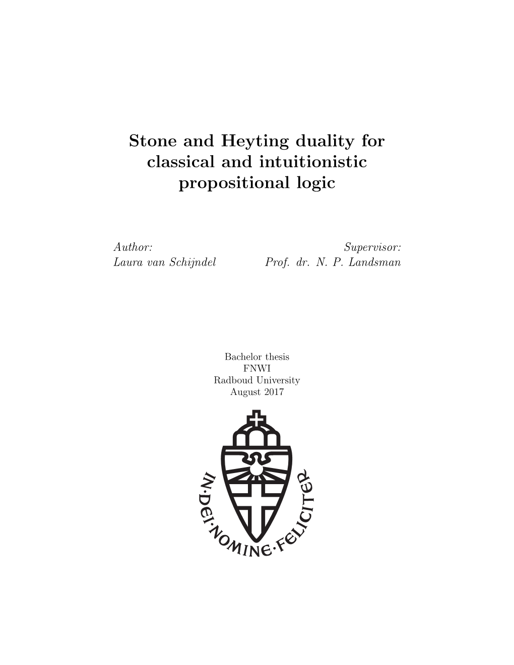 Stone and Heyting Duality for Classical and Intuitionistic Propositional Logic