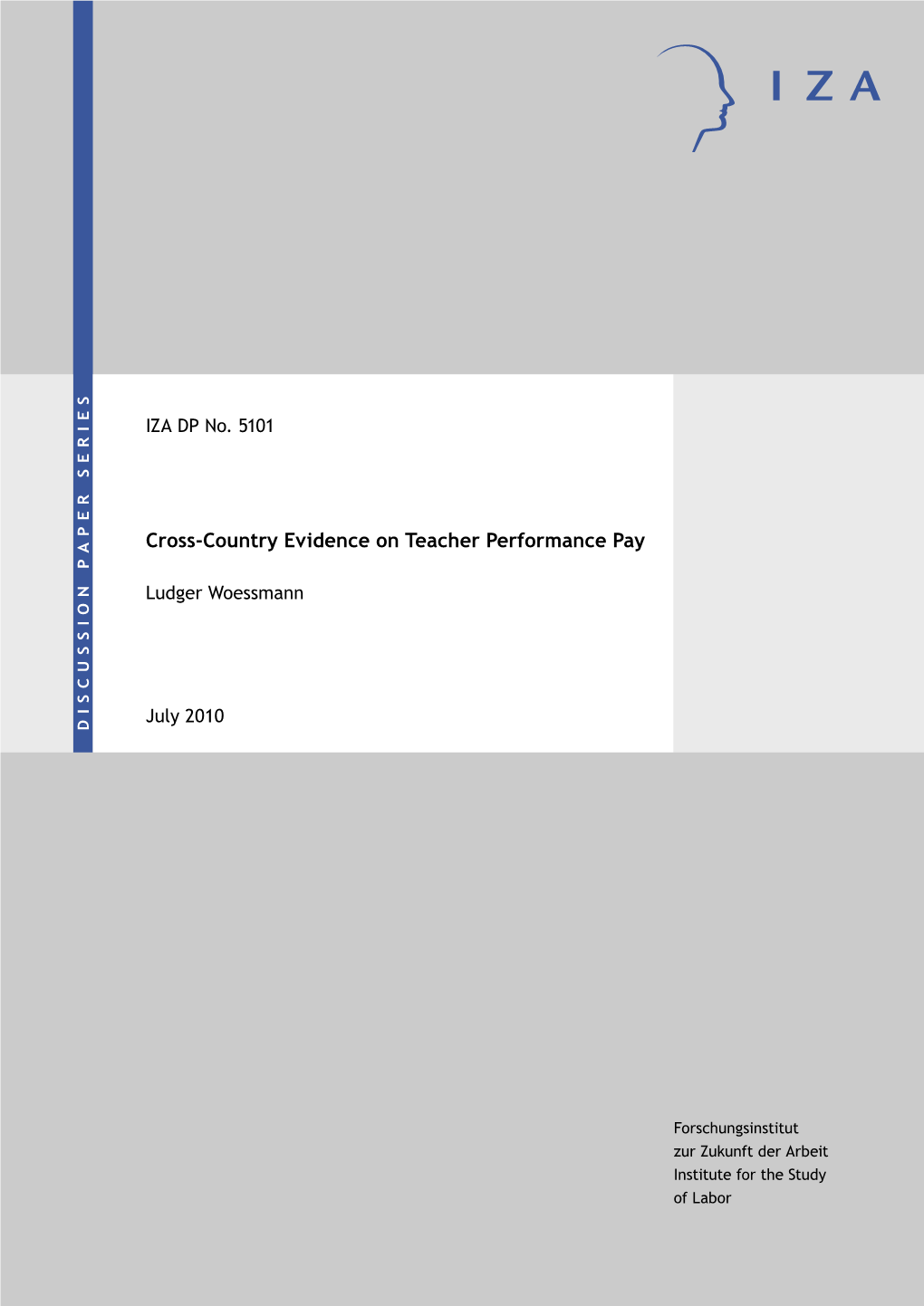 Cross-Country Evidence on Teacher Performance Pay