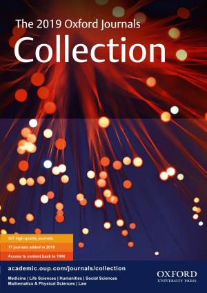 The 2019 Oxford Journals Collection
