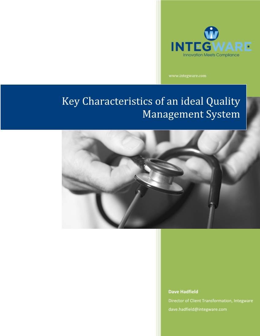 Key Characteristics of an Ideal Quality Management System