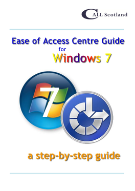 Windows 7 Accessibility Guide