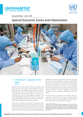 UN Habitat Discussion Paper on Special Economic Zones and Urbanization