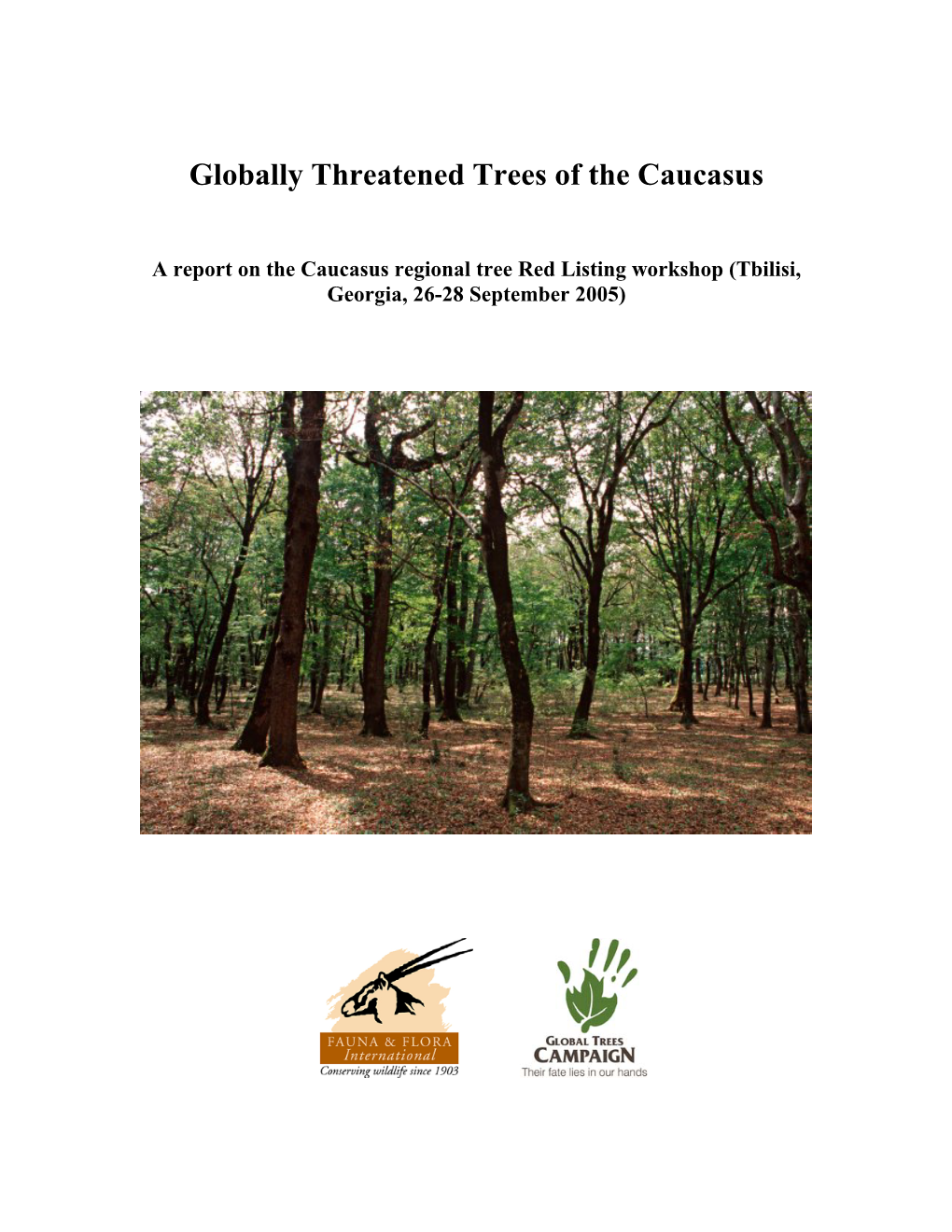 Globally Threatened Trees of the Caucasus