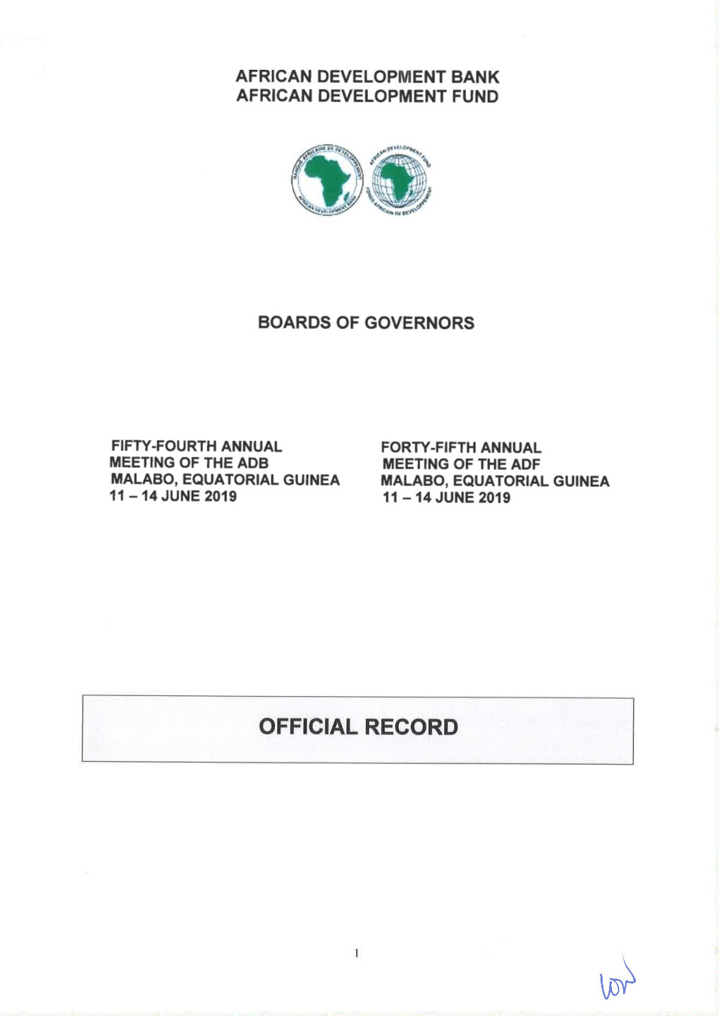 Official Record